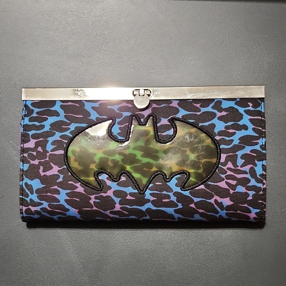 Women's Batman Animal Print Clasp Wallet